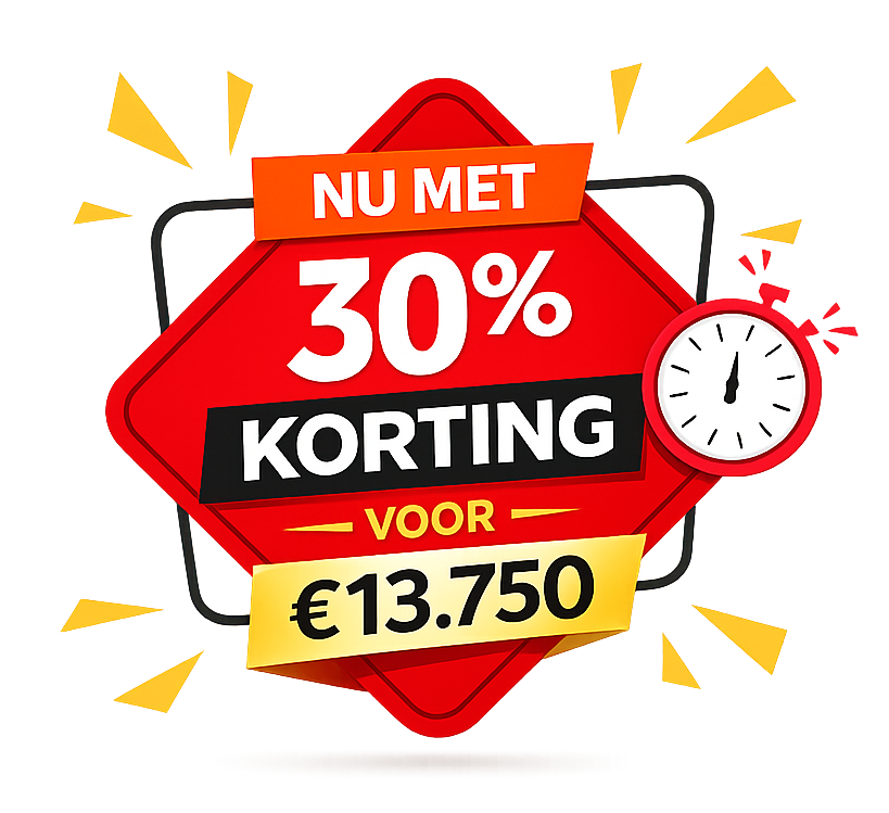 Nu met 30% korting voor €13.750